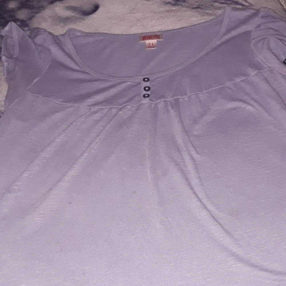 A purple mossimo supply co.  Shirt